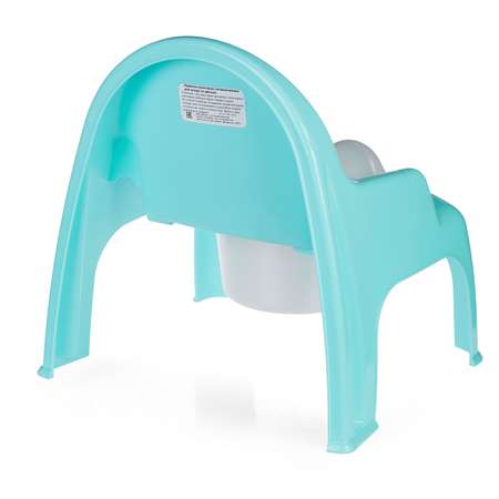 Горшок детский elfplast стульчик бирюзовый