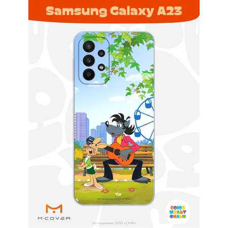 Силиконовый чехол Mcover для смартфона Samsung A23 Союзмультфильм Песни под гитару