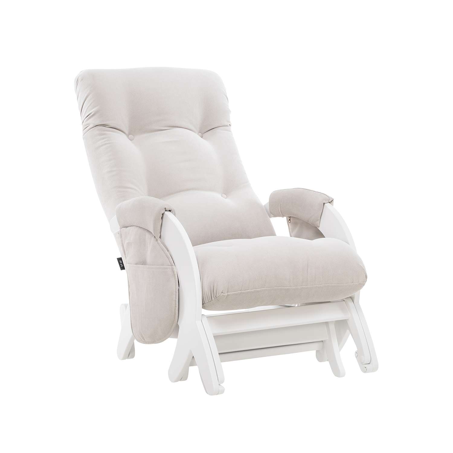 Кресло для кормления Milli Dream с карманами Молочный дуб ткань Verona Light Grey - фото 3