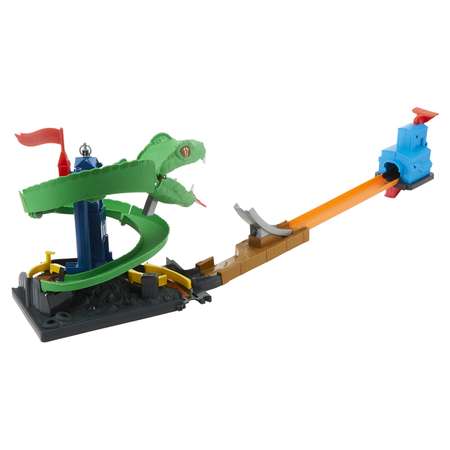 Трек Hot Wheels Сити Бросок Кобры с пусковой установкой