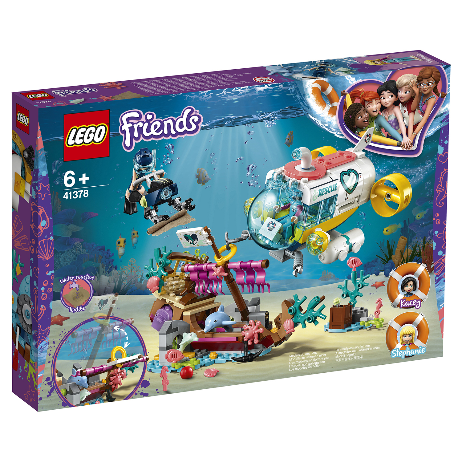 Конструктор LEGO Friends Спасение дельфинов 41378 купить по цене 1199 ₽ в  интернет-магазине Детский мир