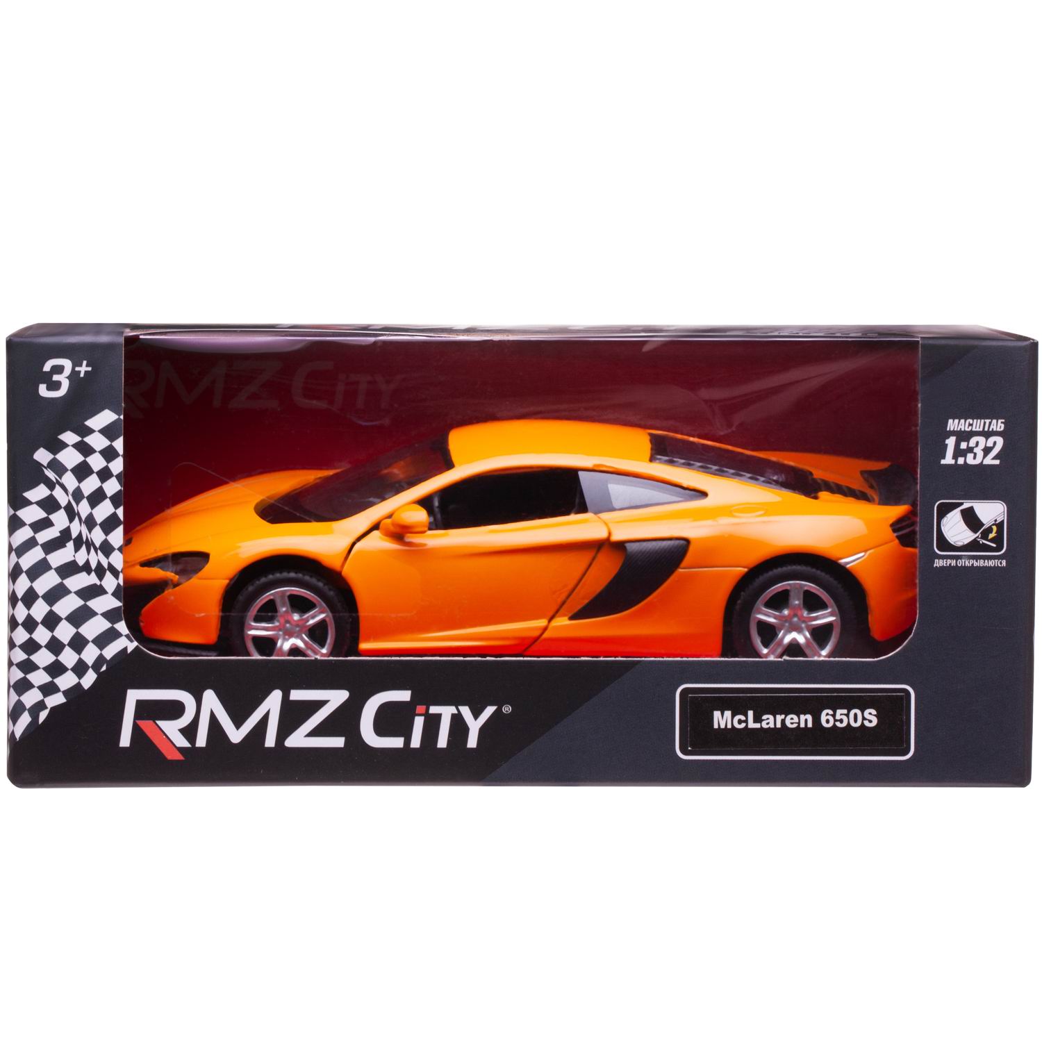 Машина металлическая 1:32 McLaren 650S, инерционная, RMZ City