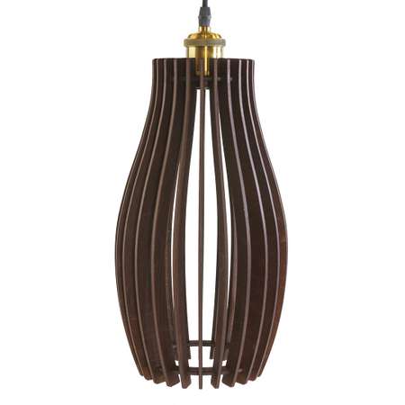 Подвесной светильник GLANZEN ART-0004-60-dark из дерева