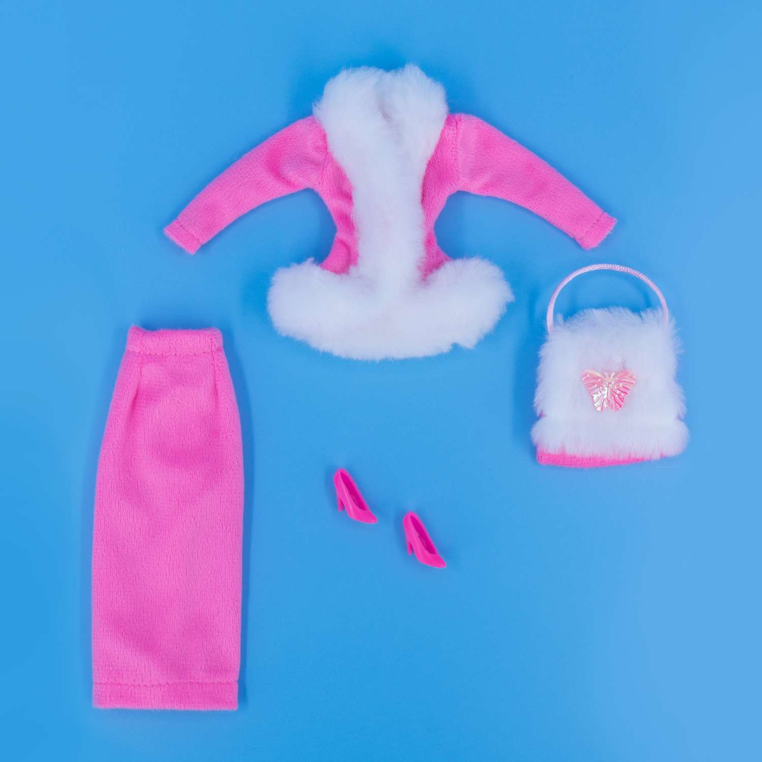 Костюм Модница для куклы 29 см 1701 розовый 1701розовый - фото 6