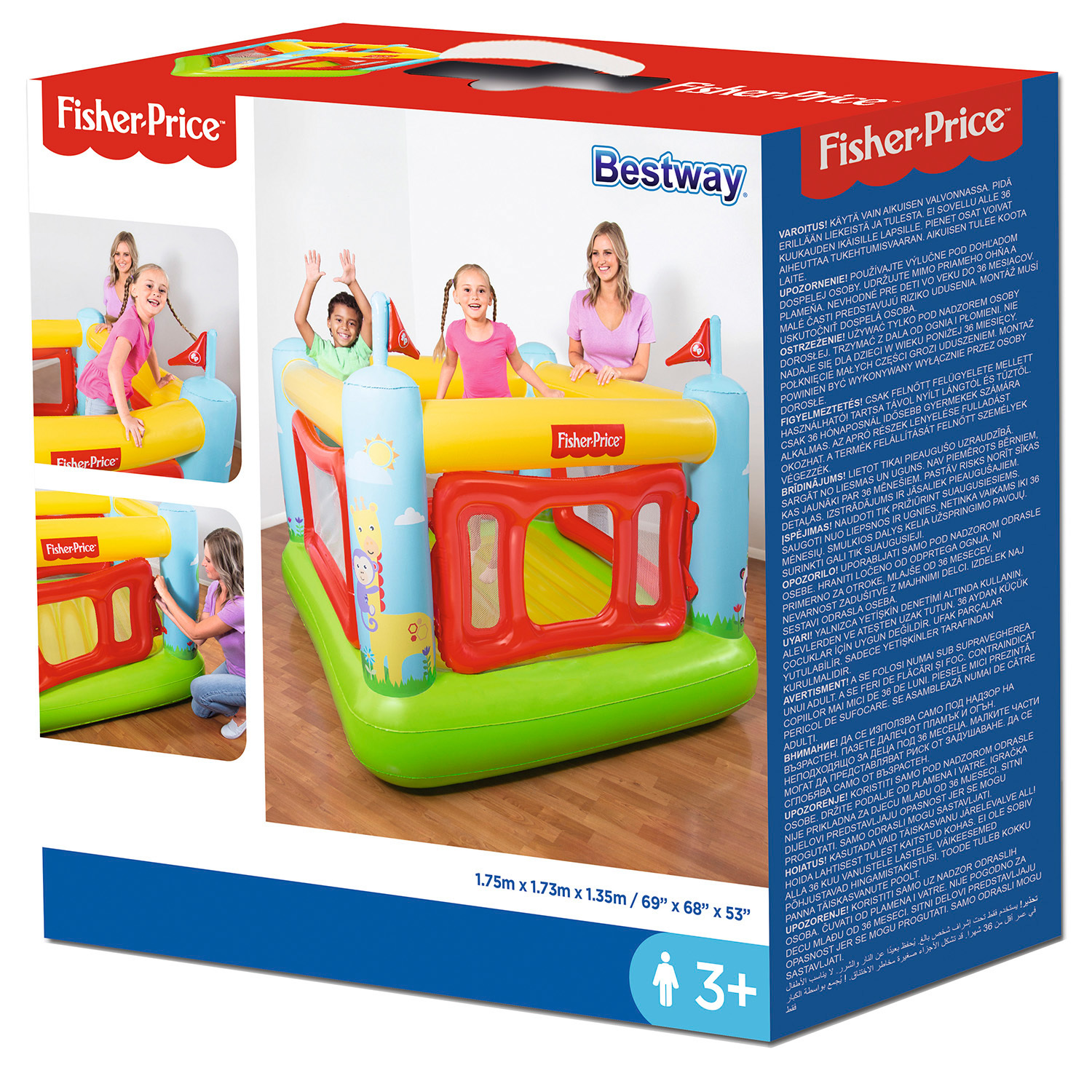 Батут надувной Bestway Bouncetastic 93536 купить по цене 3599 ₽ в  интернет-магазине Детский мир