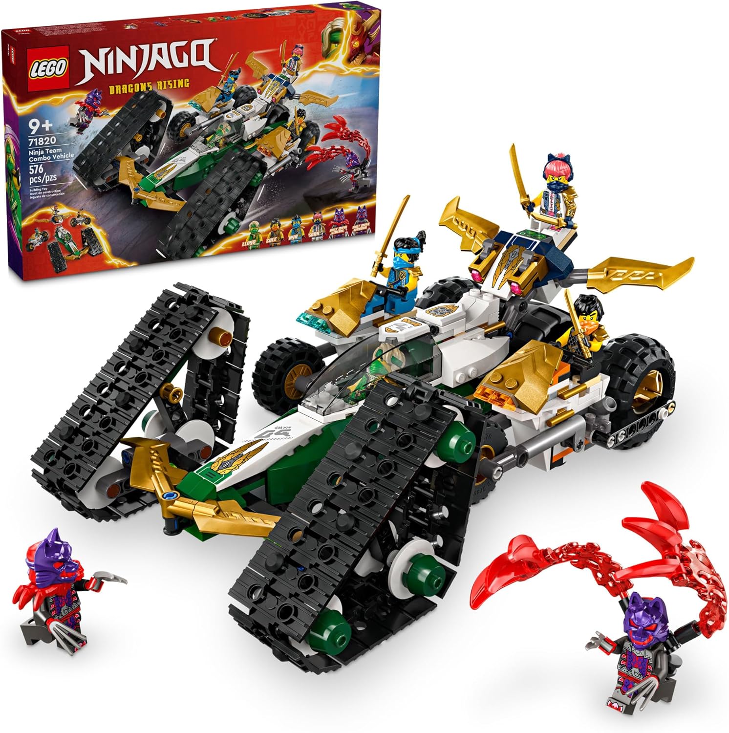 Конструктор LEGO Ninjago Комбинированный автомобиль команды ниндзя 71820 - фото 1