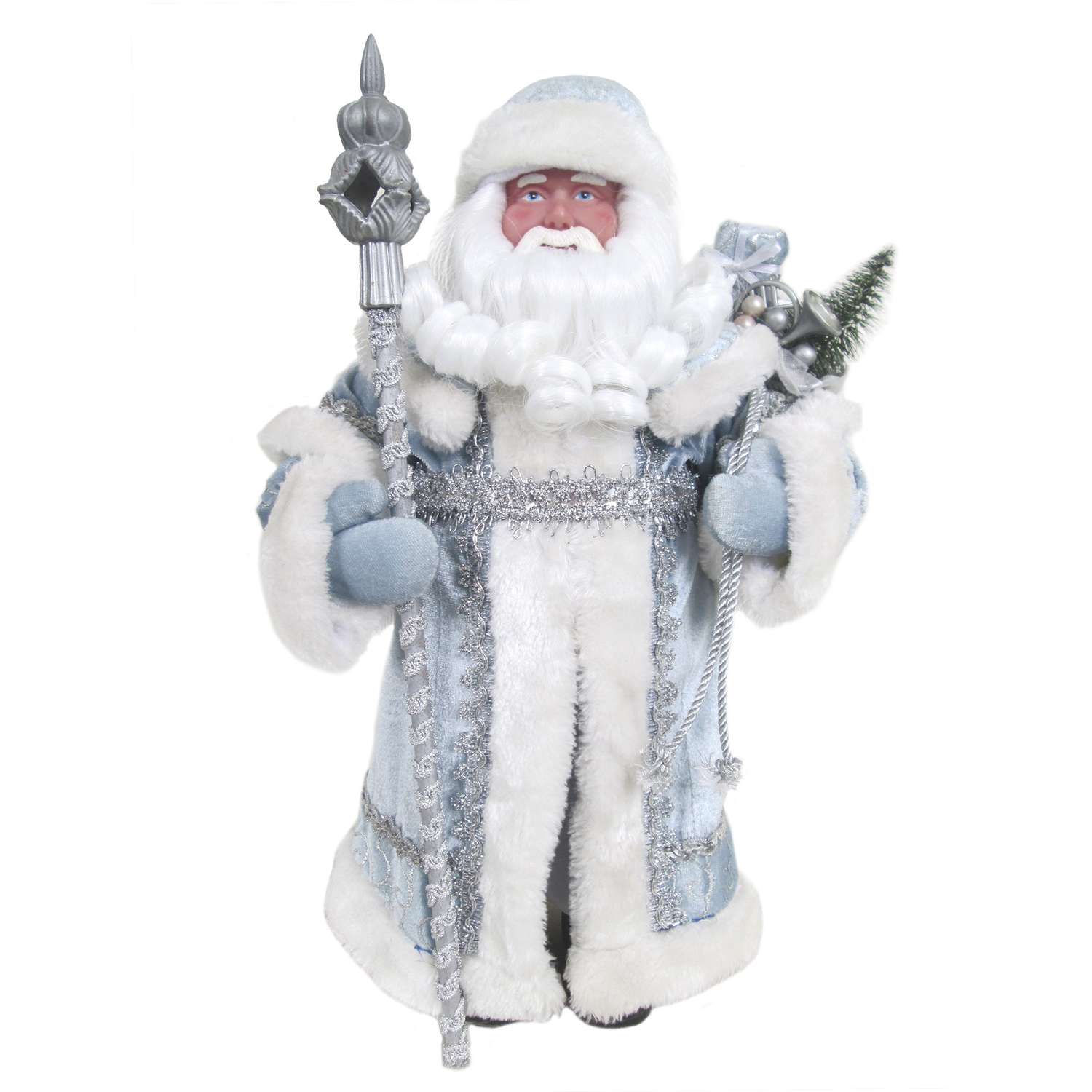 Дед Мороз Magic Time в голубом костюме 41см - фото 1