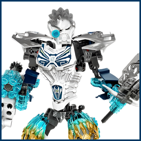 Игрушка LX Конструктор Bionicle Копака и Мелум Объединение Льда 193 детали