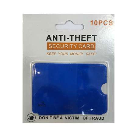 Защитный чехол NPOSS для карты 10 шт синий