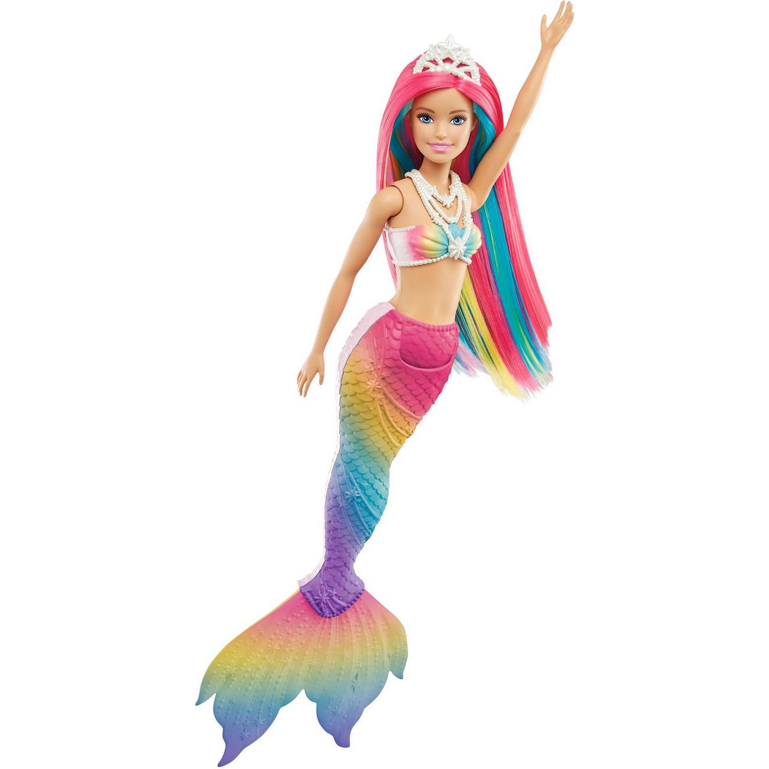 Кукла Barbie Русалочка с разноцветными волосами GTF89 GTF89 - фото 4