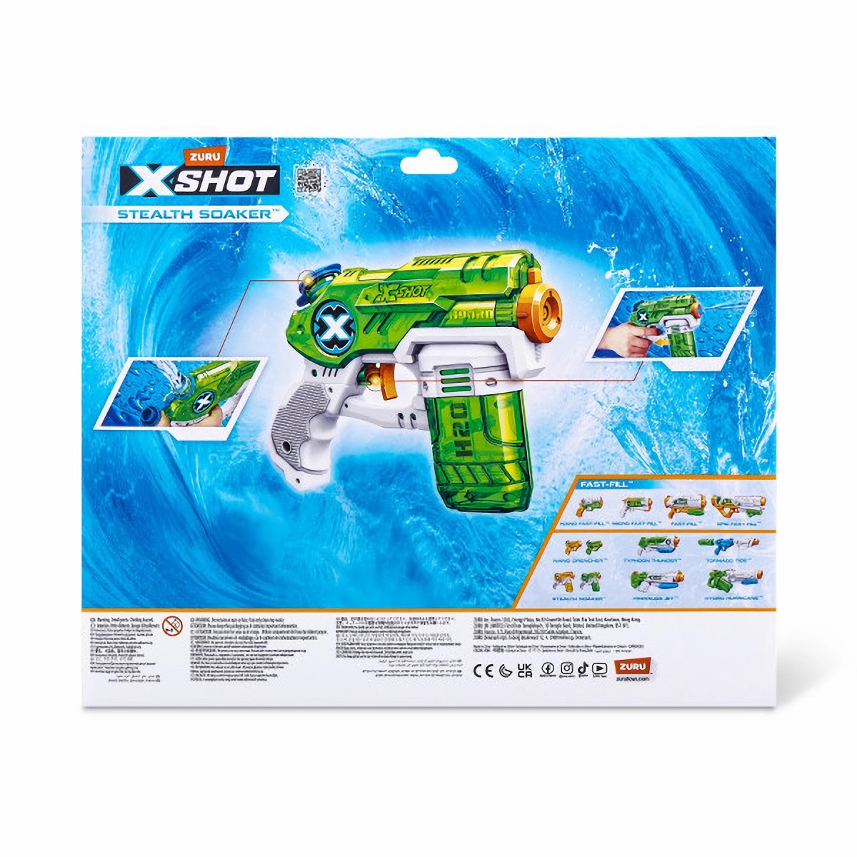 Бластер водный Zuru X-SHOT  Water Stealth Soaker 4 штуки - фото 10