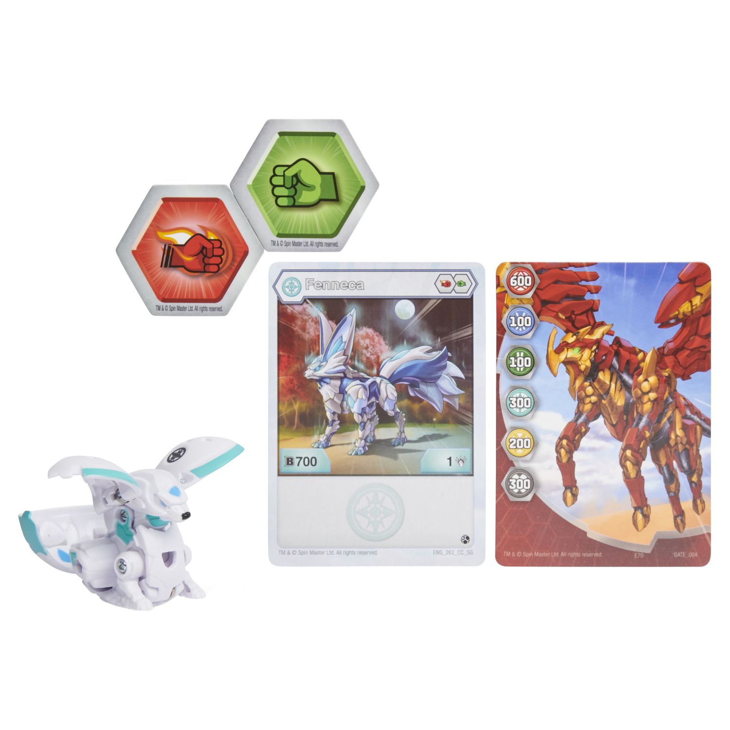 Фигурка-трансформер Bakugan S3 Carbuncle White 6061459/20129963 - фото 1