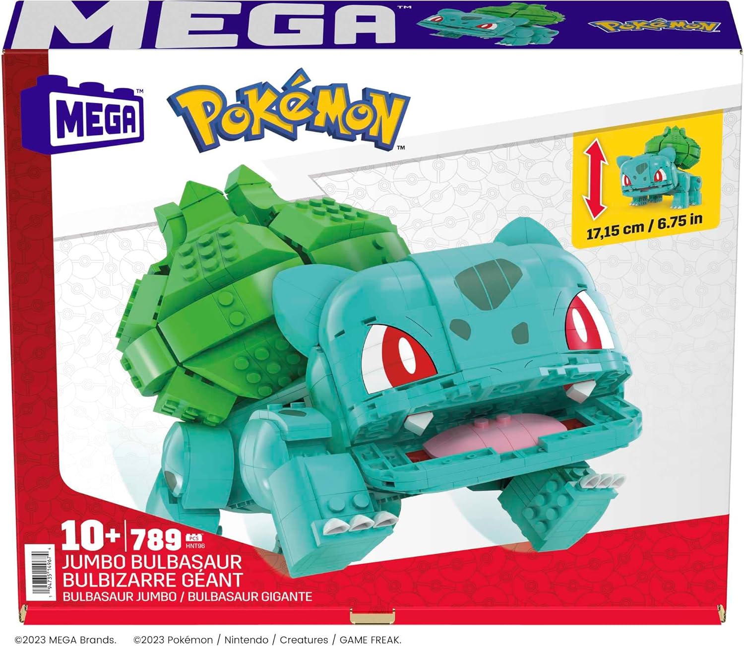 Конструктор MEGA Pokémon Jumbo Bisasam HNT96 - фото 6