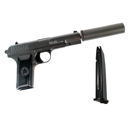 Пневматический пистолет Galaxy ТТ с глушителем и второй магазин