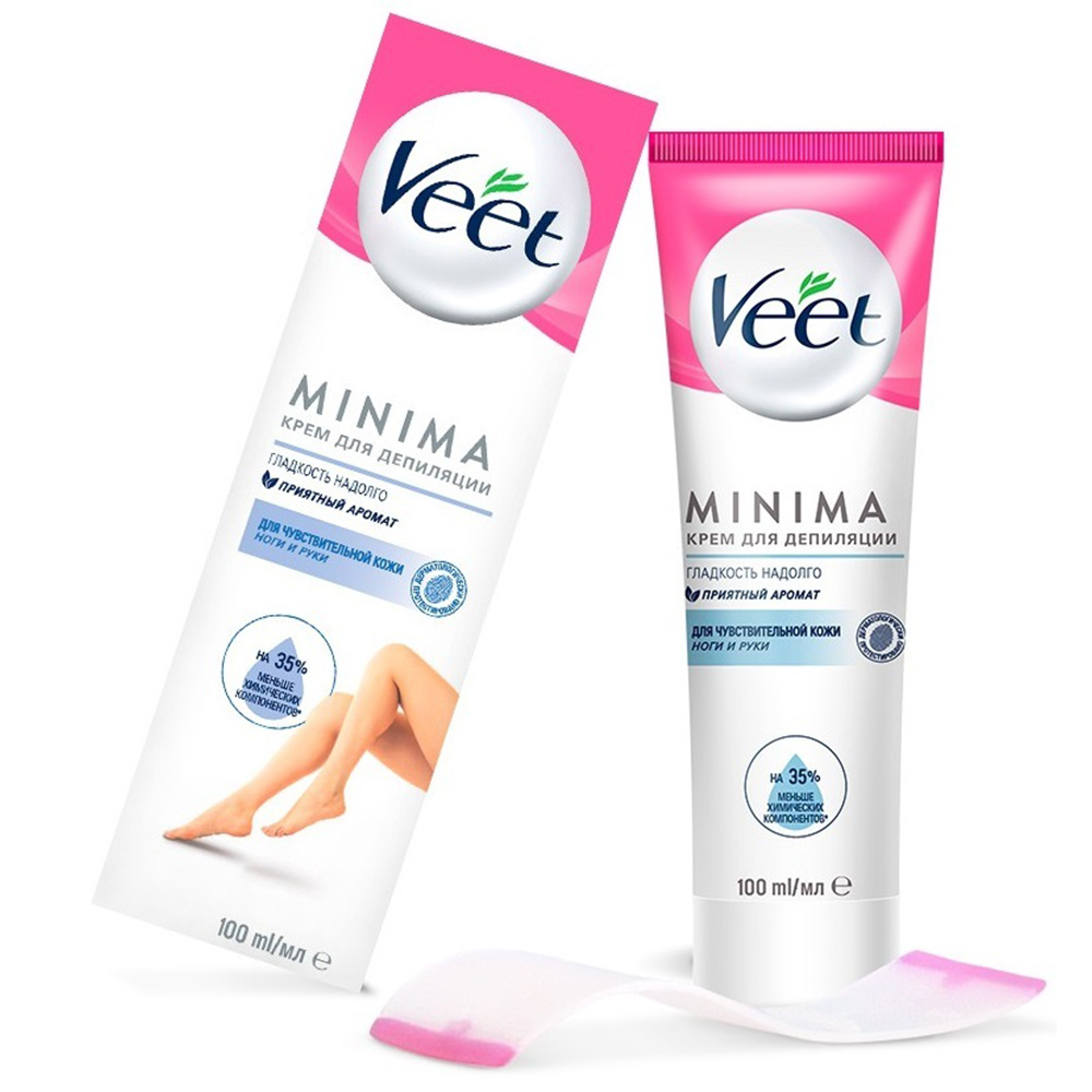 Крем для депиляции VEET Minima для чувствительной кожи 100мл - фото 1