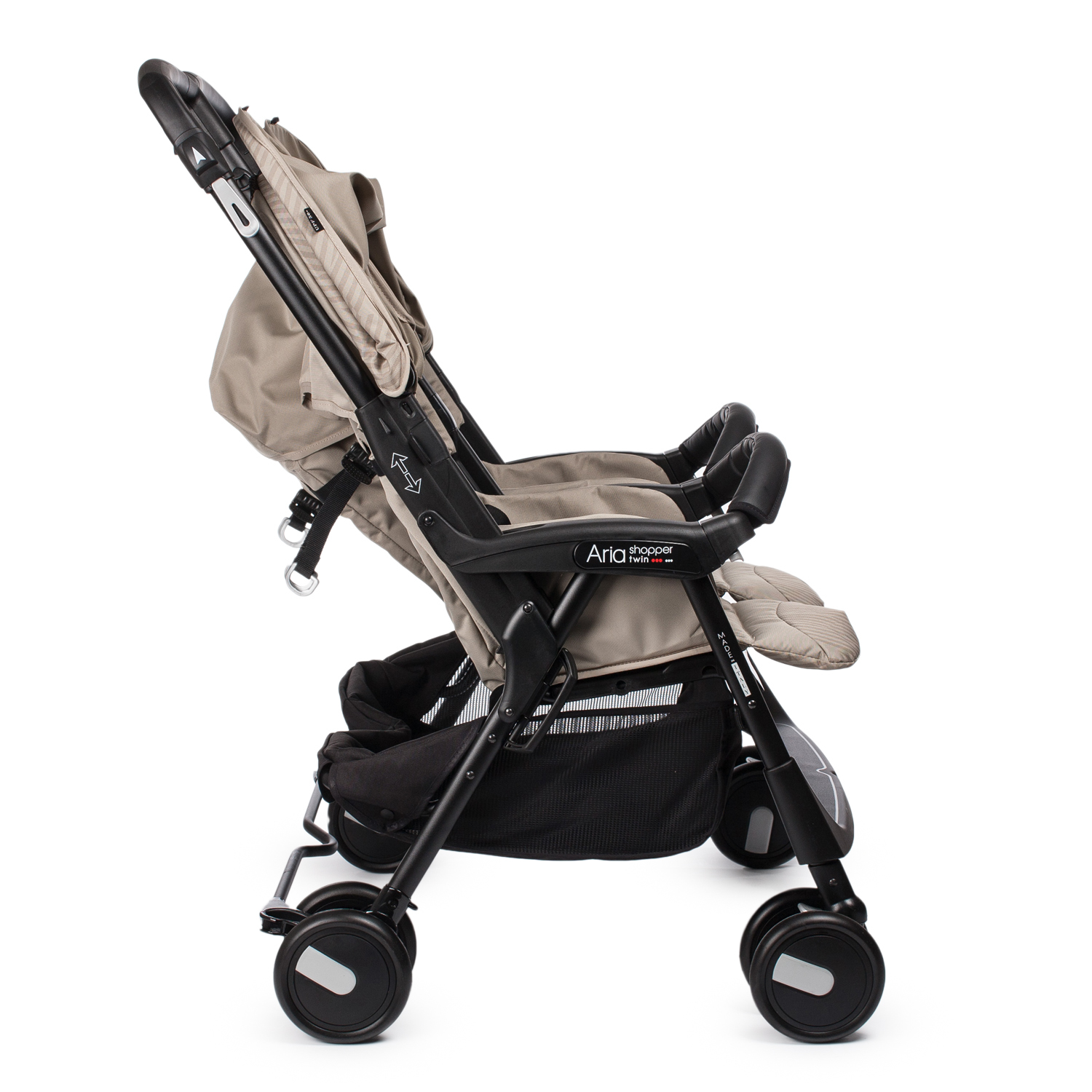 Коляска для двойни Peg-Perego Aria Shopper Twin Geo Beige - фото 2