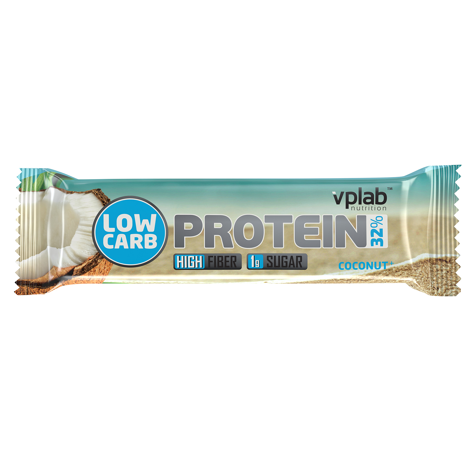 Батончик VPLAB Low Carb Protein Bar кокос 35г - фото 1