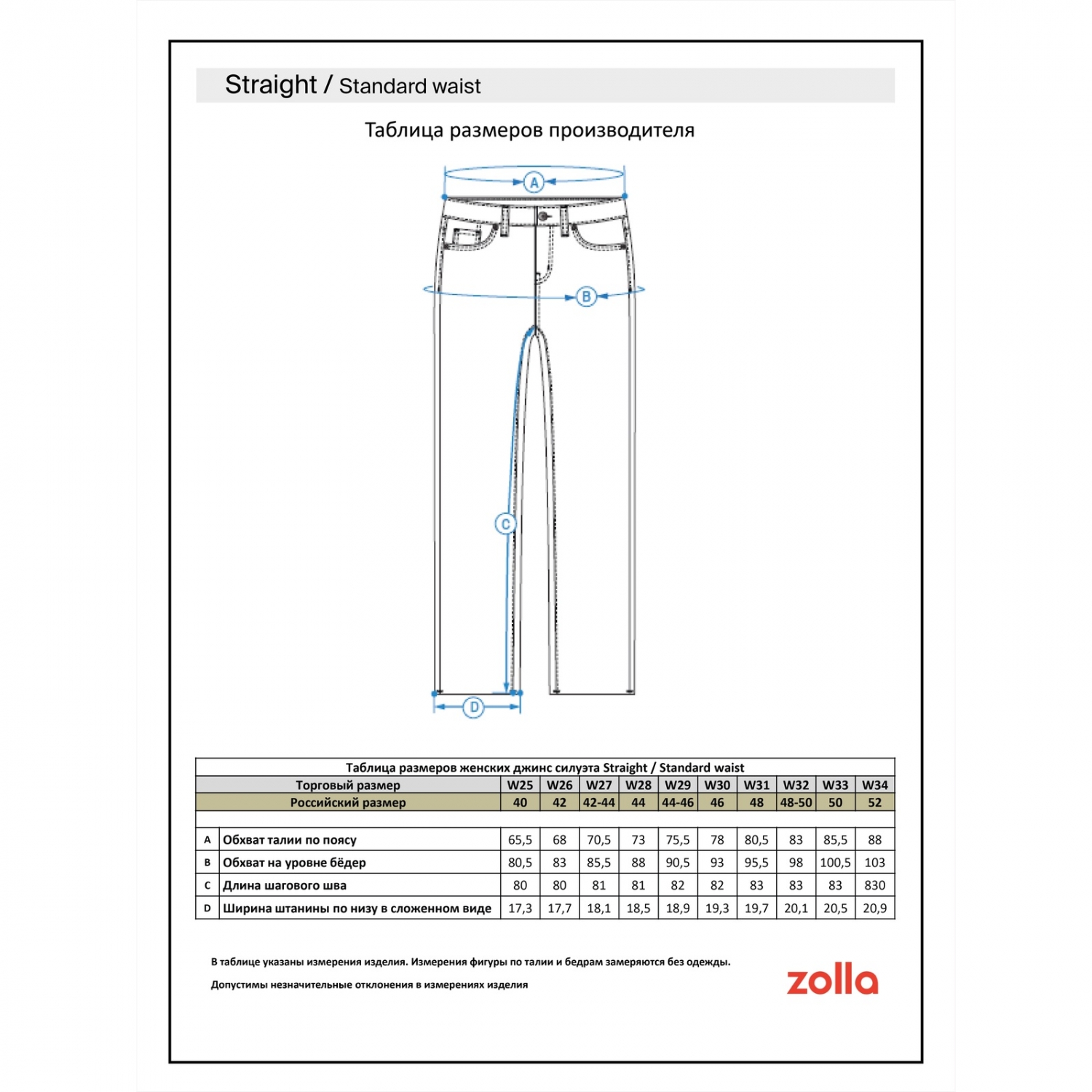 Джинсы Zolla z22131714S04151D0 - фото 8