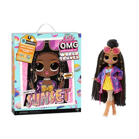 Кукла L.O.L. Surprise! OMG Travel Doll Sunset 576570EUC