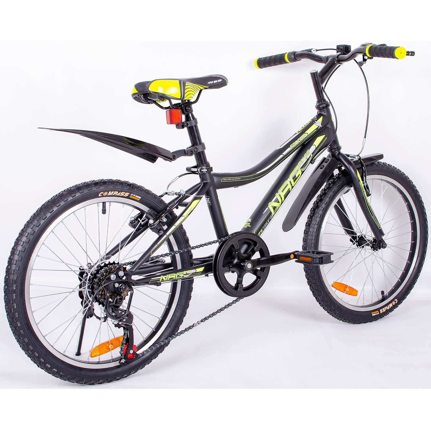 Велосипед NRG BIKES FALCON 20 black-lemon-silver - фото 6
