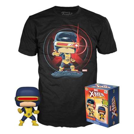 Набор фигурка+футболка Funko POP and Tee: Marvel 80th: First Appearance: Cyclops размер-S