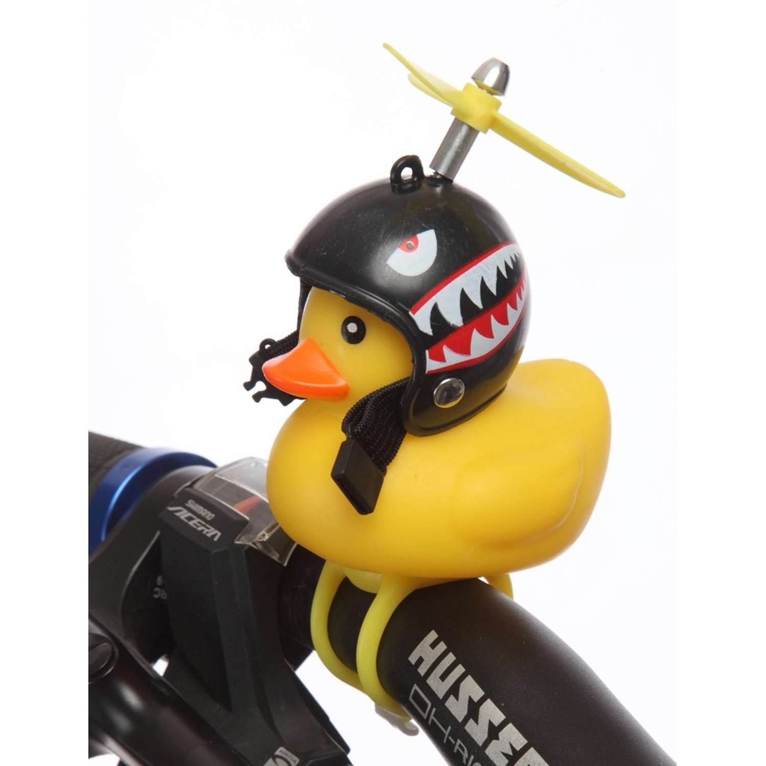 Велосипедный звонок Mobylos Утка в шлеме с пропеллером Акула - фото 3