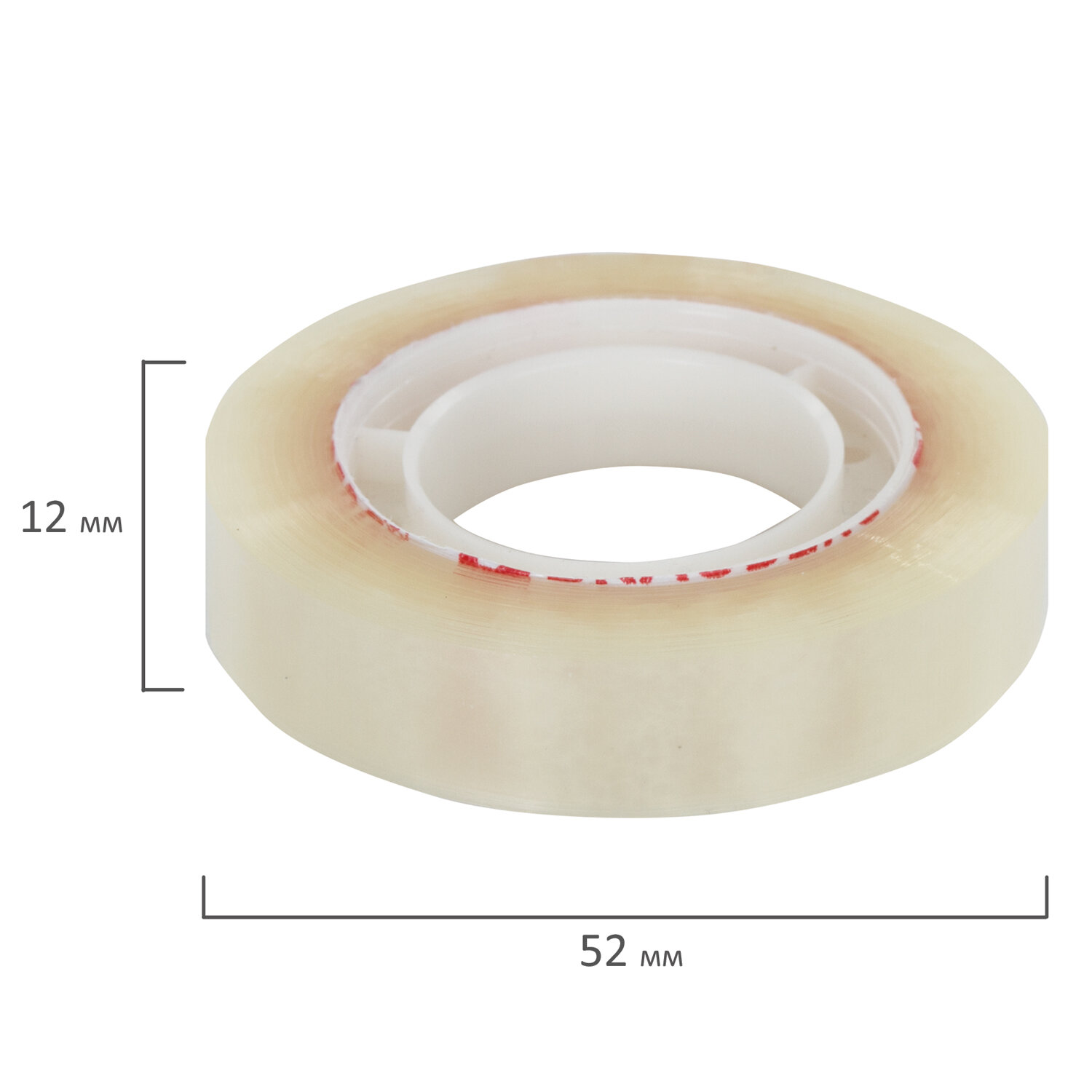 Клейкая лента канцелярская Brauberg прозрачная односторонняя комплект 12 шт. - фото 8
