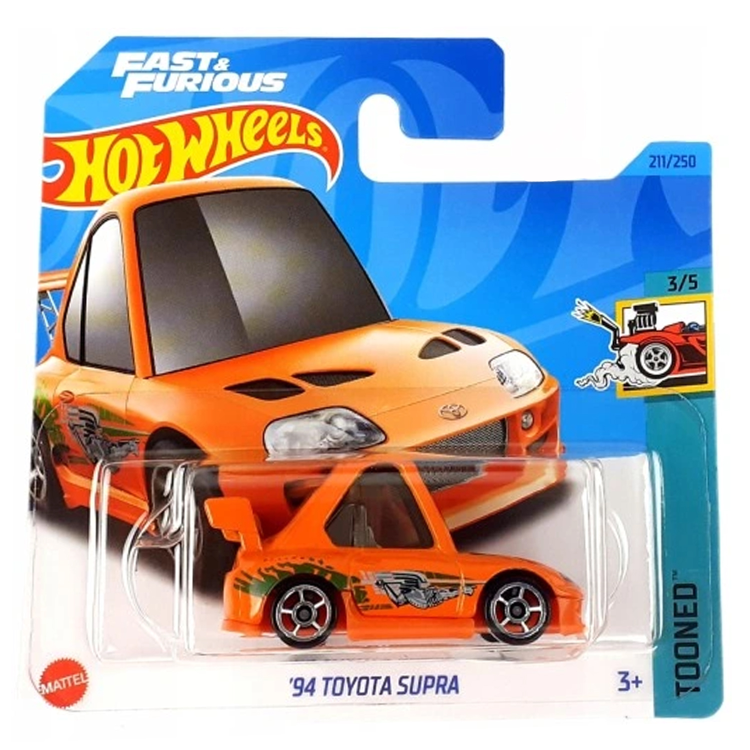 Игрушечная машинка Hot Wheels toyota supra купить по цене 349 ₽ в  интернет-магазине Детский мир