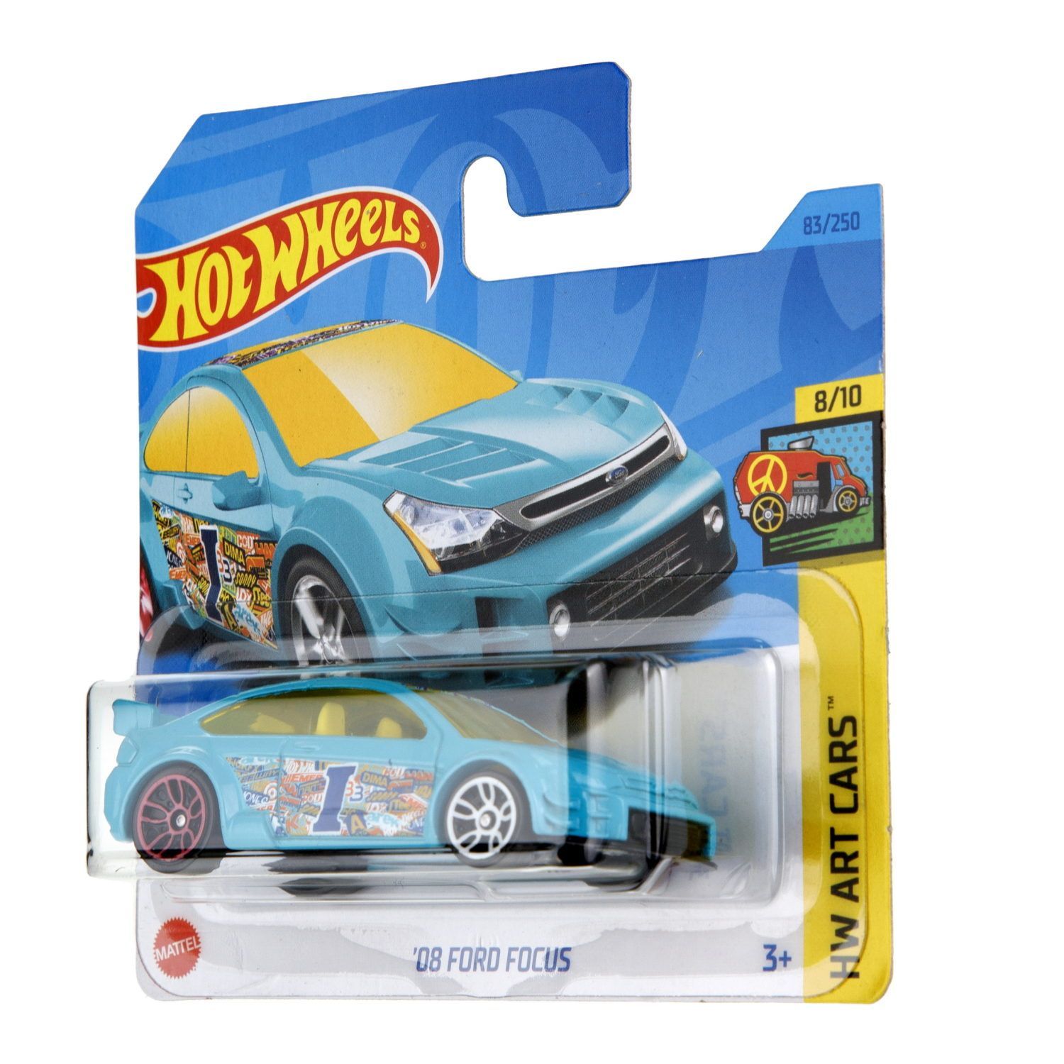 Машинка Hot Wheels 08 Ford Focus серия HW Art Cars 60582 - фото 6