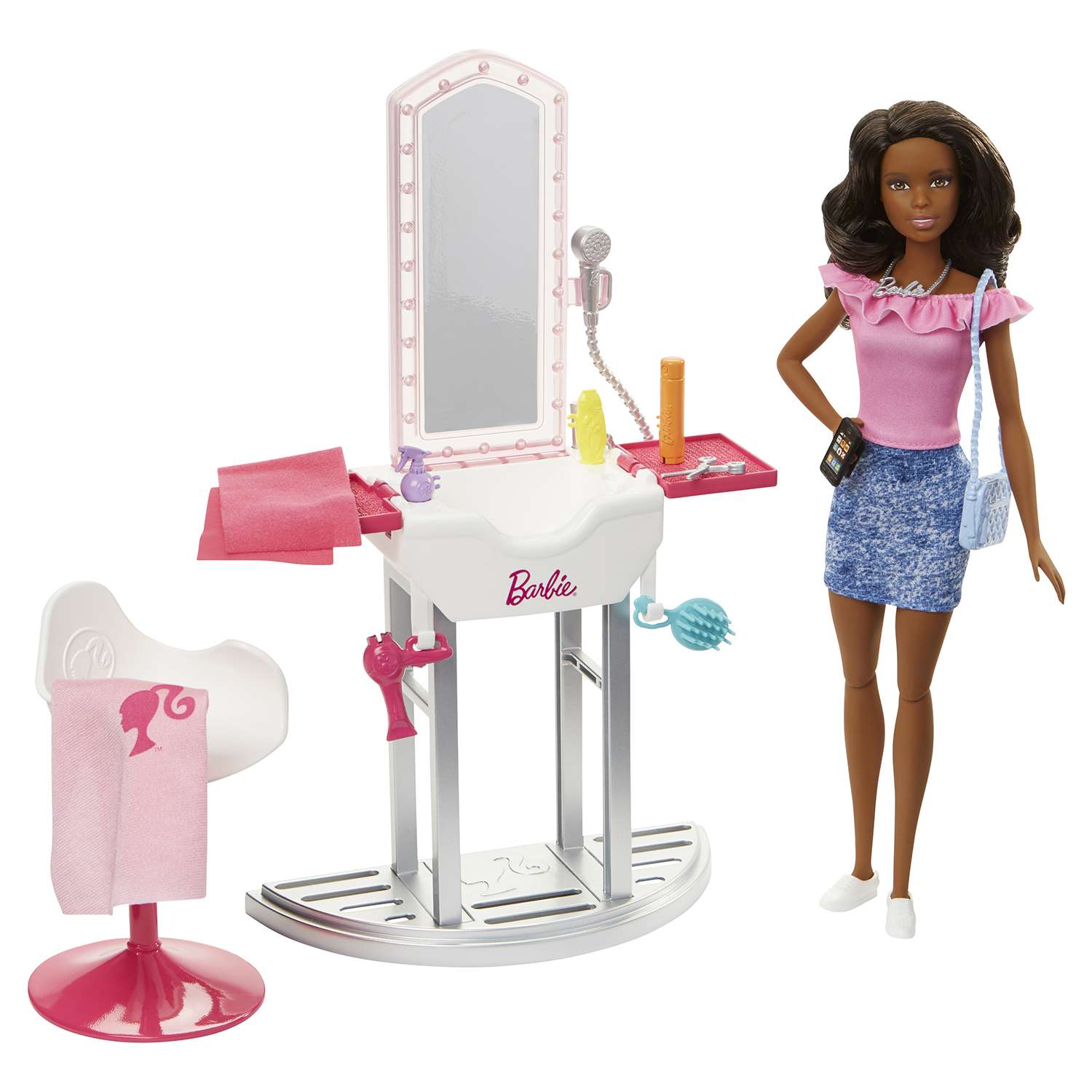 Игровой набор Barbie BRB Наборы мебели и кукла в ассортименте DVX51 - фото 14