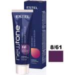 Оттеночный бальзам Estel Professional NEWTONE маска для тонирования волос 8/61 светло-русый фиолетово-пепельный 60 мл