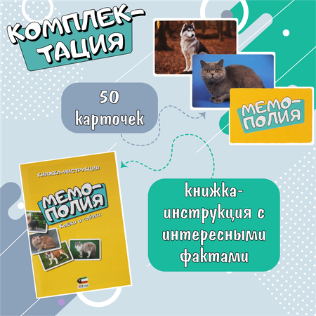 Игра Attivio Мемополия Кошки и собаки 02162