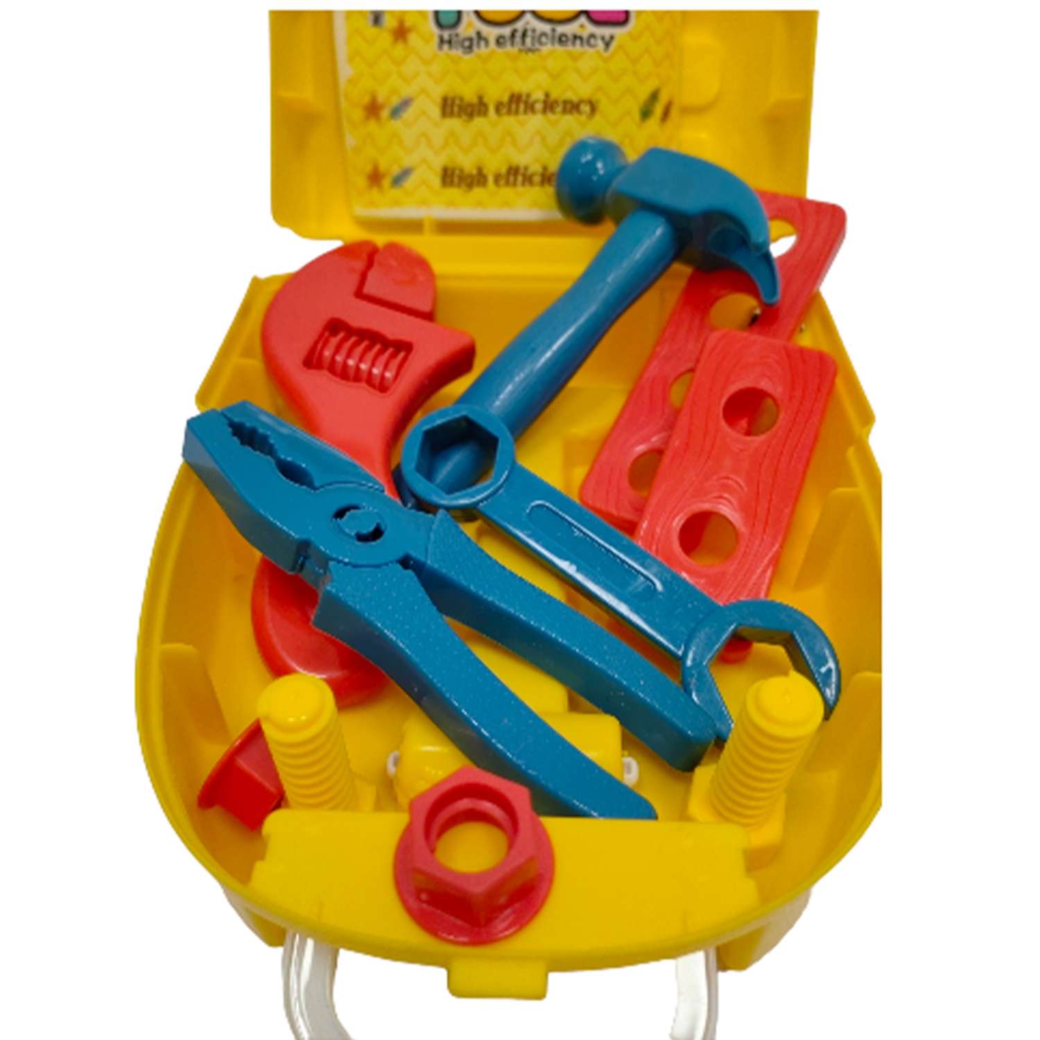 Детский игровой набор SHARKTOYS в чемодане Строитель желтый с инструментами - фото 7
