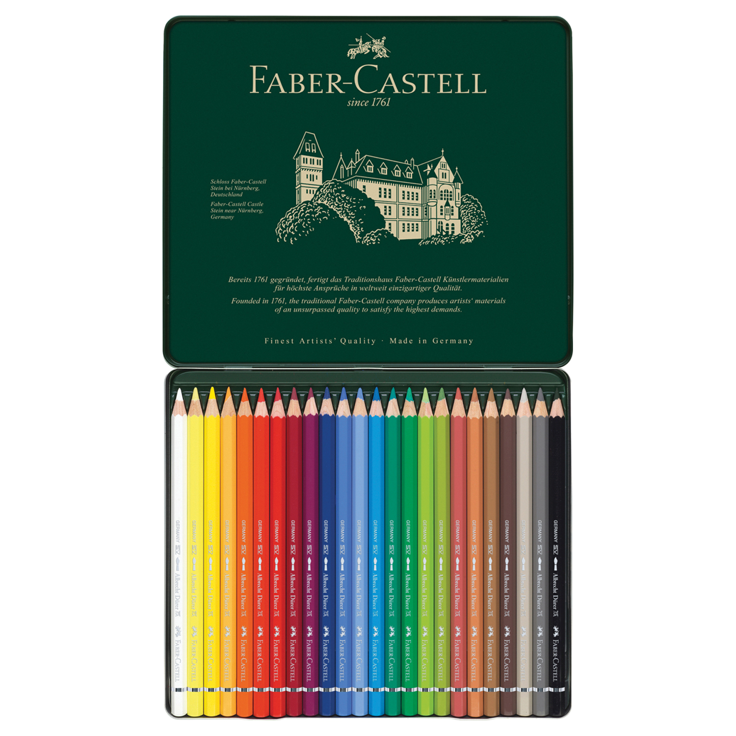 Карандаши акварельные Faber Castell художественные Albrecht Dürer 24 цвета - фото 3