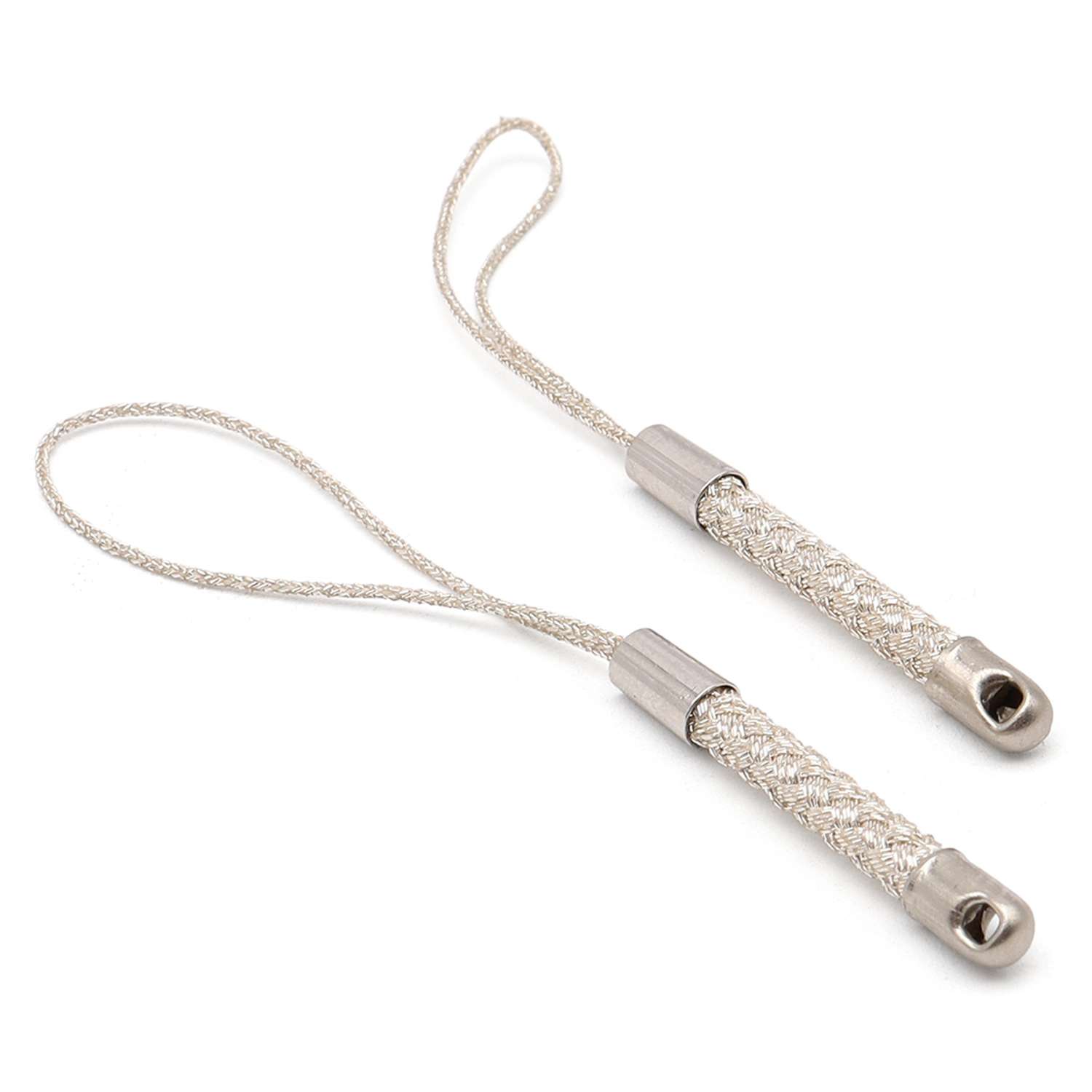 Шнур Astra Craft металлизированный прочный для брелков и изготовления украшений 2 шт серебристый - фото 2
