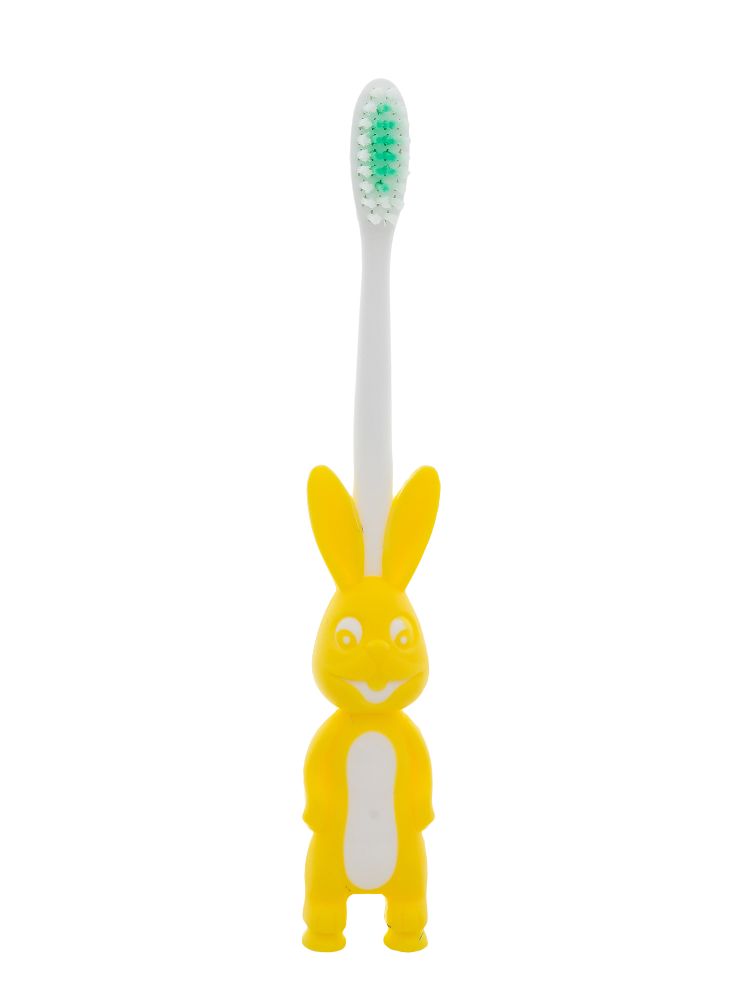 Зубные щетки детские Hi Dent Bunny мягкая с колпачком 7-10лет желтая 2шт - фото 5