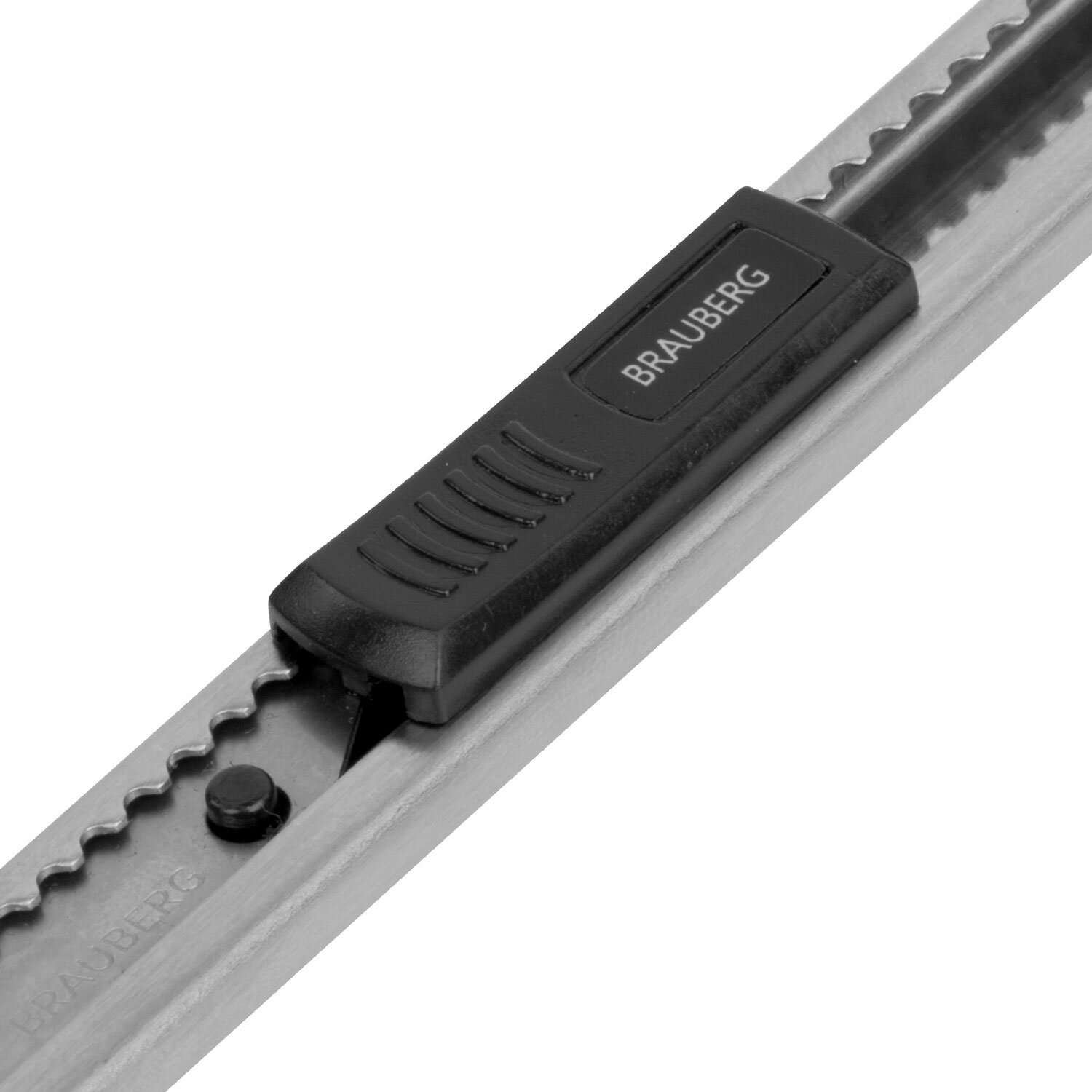Нож канцелярский Brauberg строительный для резки бумаги металлический 9 мм с автофиксатором - фото 15