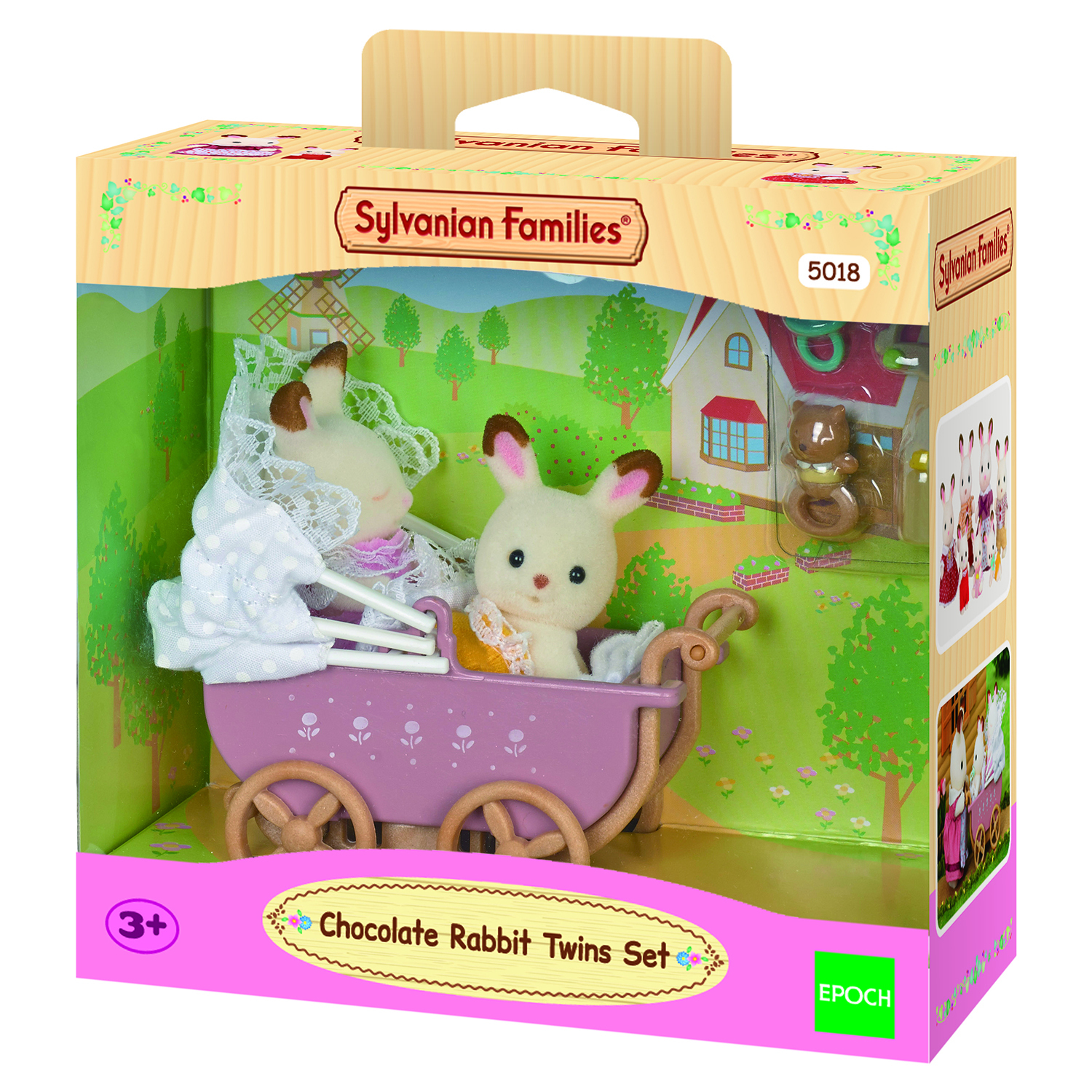 Набор Sylvanian Families Двойняшки в коляске (5018) купить по цене 299 ₽ в  интернет-магазине Детский мир