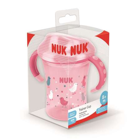 Бутылочка-поильник Nuk Starter с ручками 200мл c 6месяцев Rose 10750147