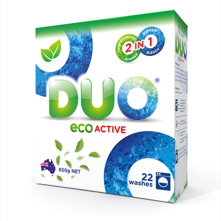 Стиральный порошок DUO Eco Active автомат универсальный гипоаллергенный эко концентрат 650 г 22 стирки