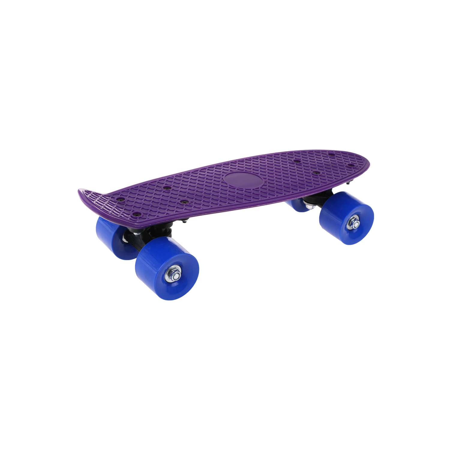Скейтборд Наша Игрушка пенниборд пластик 41x12 см с большими PVC колесами. Фиолетовый - фото 5
