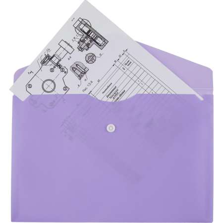 Папка Attache конверт на кнопке Акварель А5 плотность 180 мкм 2 упаковки по 8 шт
