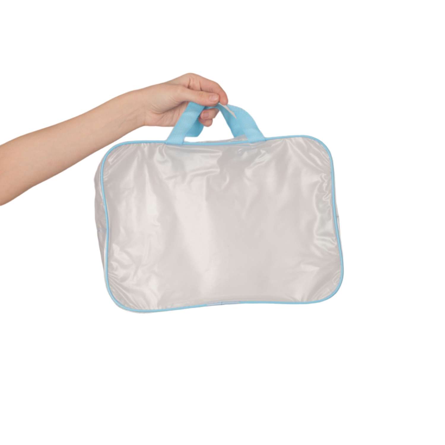 Набор сумок для роддома Eve Store S/M/L из 3 штук матовый голубой - фото 6