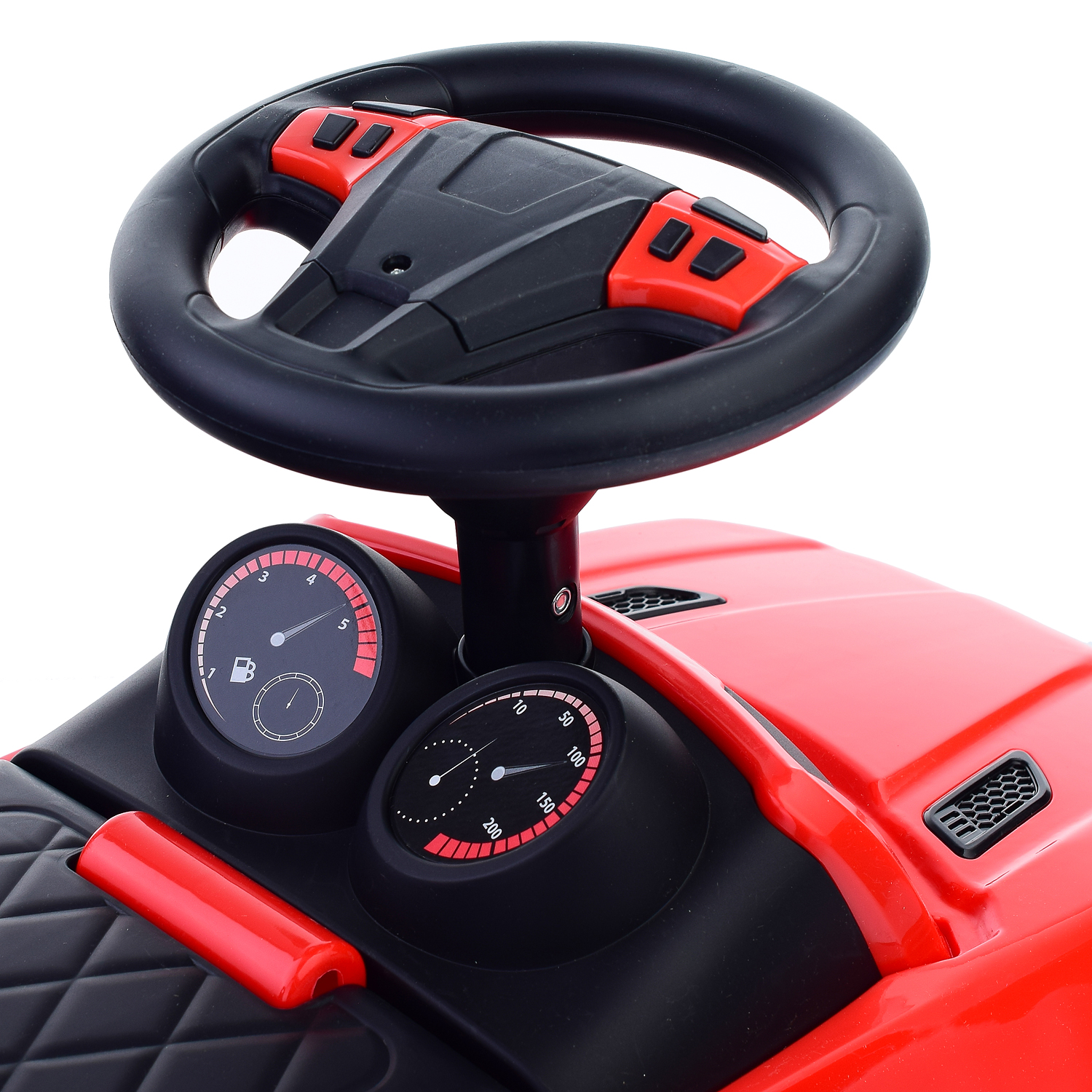 Каталка-толокар Полесье автомобиль SuperCar №6 со звуковым сигналом красная - фото 4