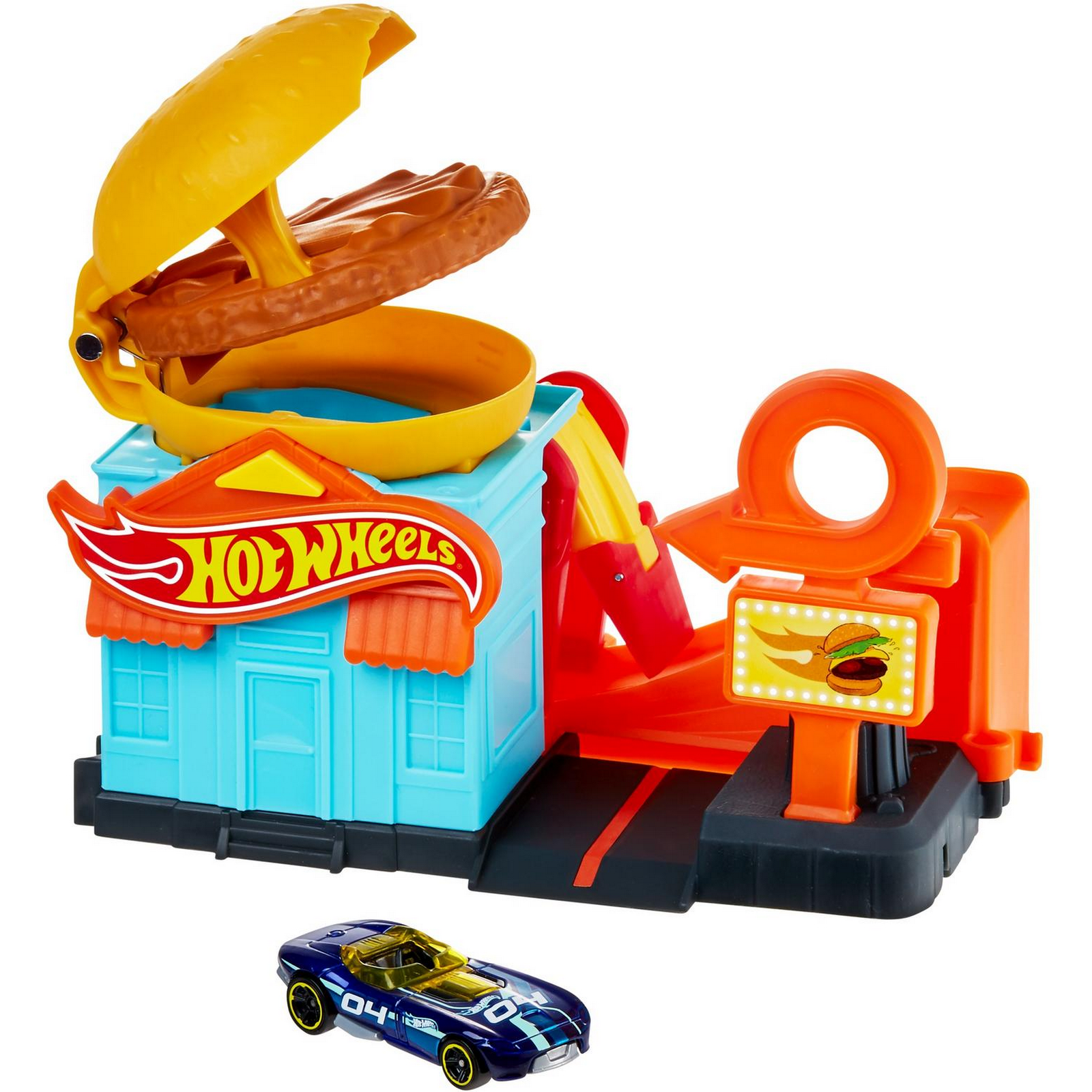 Набор игровой Hot Wheels Сити Закусочная GPD09 купить по цене 1499 ₽ в  интернет-магазине Детский мир