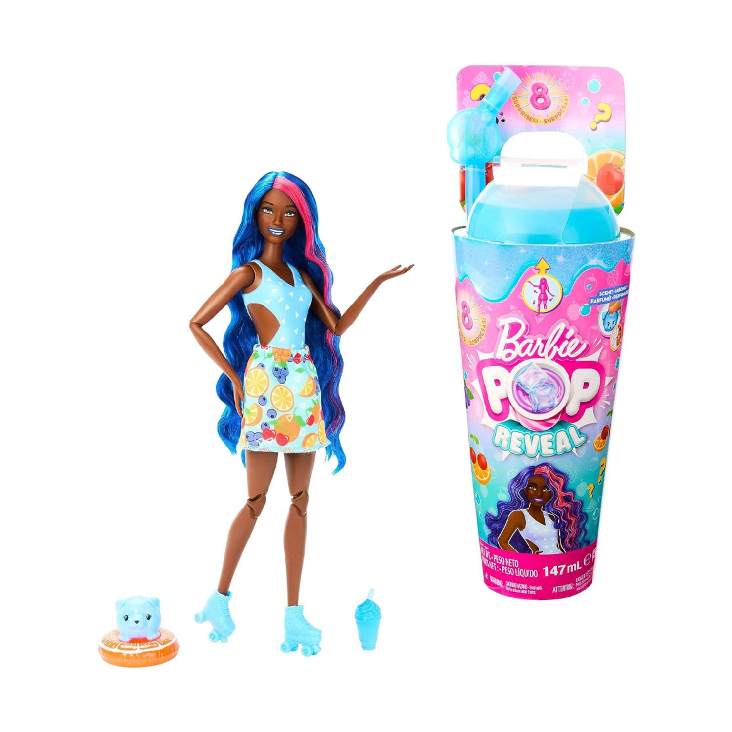 Игровой набор с куклой Barbie Pop Reveal Сочные фрукты HNW42 - фото 1