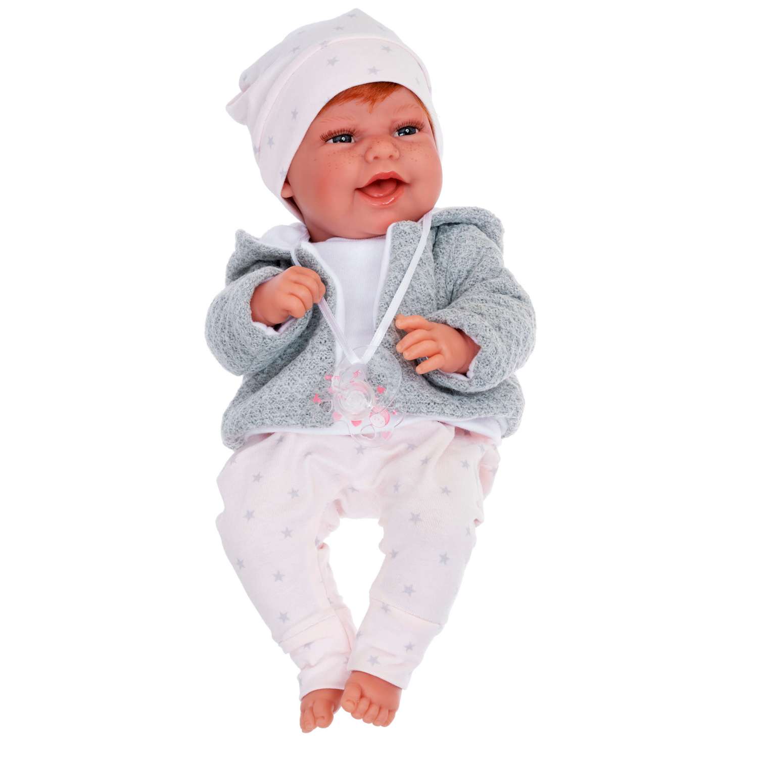 Кукла-пупс Antonio Juan Рамона в розовом 33 см виниловая 6044 - фото 1