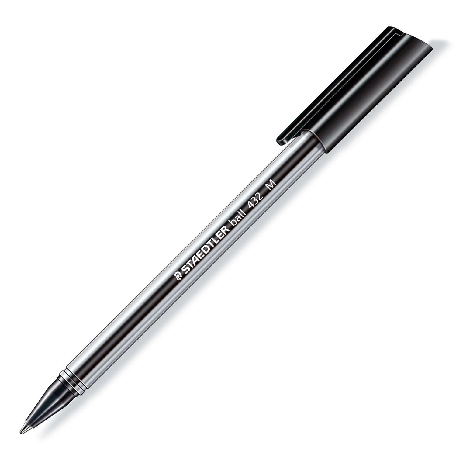 Ручка шариковая Staedtler Stick трехгранная Черная - фото 1