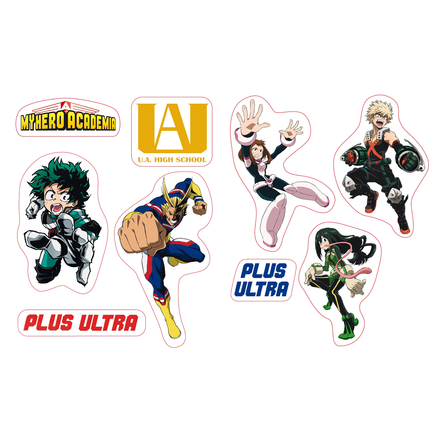 Наклейки ABYStyle My Hero Academia - Stickers - 16x11cm/ 2 Sheets - UA High School X5 ABYDCO508 - фото 1