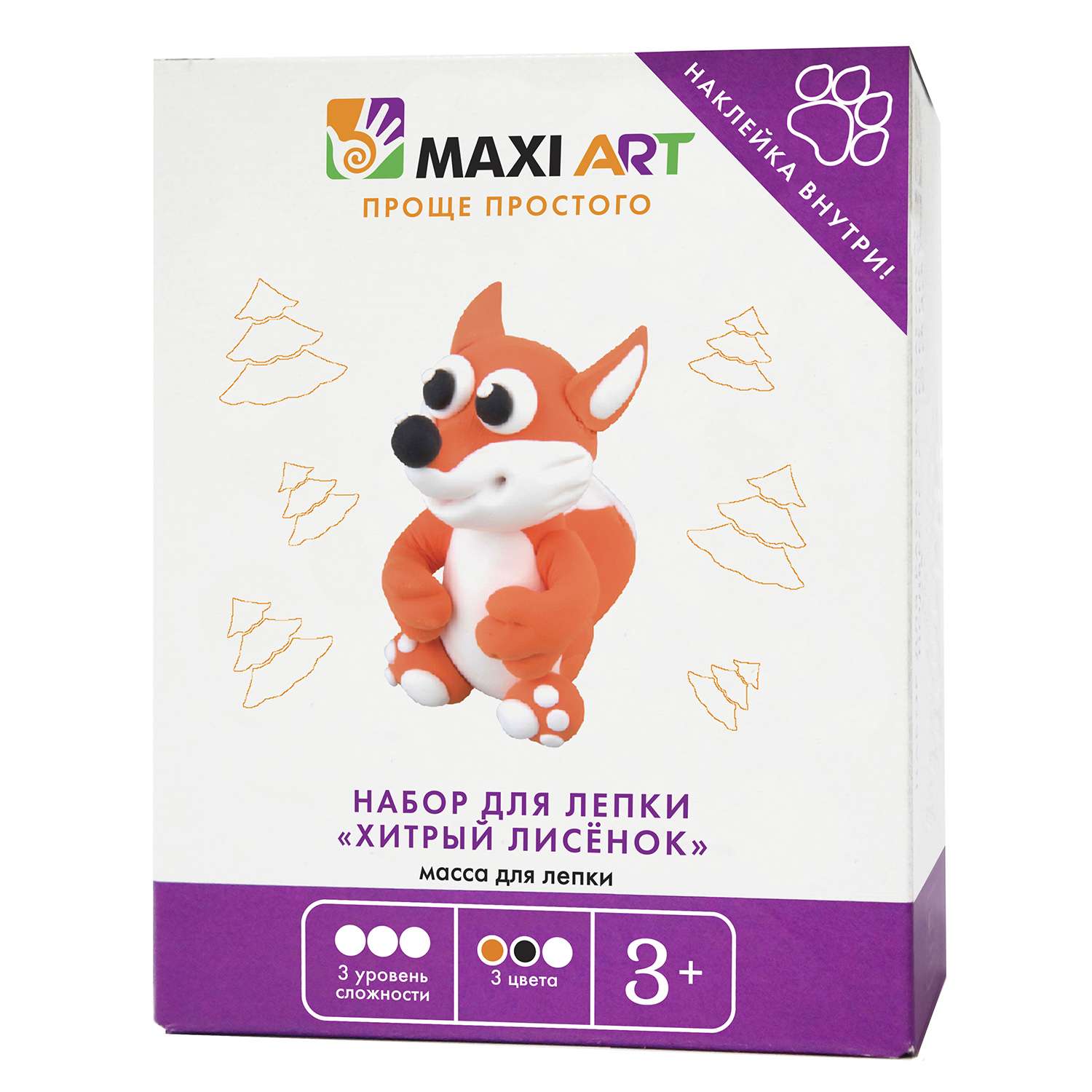 Набор для лепки Maxi Art Хитрый Лисёнок МА-0816-17 - фото 1